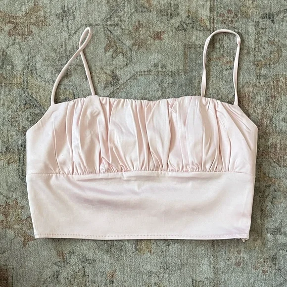 Princess Polly Pink Ruched Crop Top - Picture 3 of 14